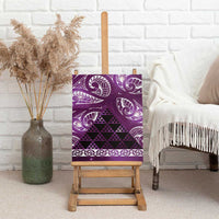Matariki New Zealand Canvas Wall Art NZ Niho Taniwha Maori New Year Purple Galaxy