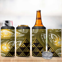 Matariki New Zealand 4 in 1 Can Cooler Tumbler NZ Niho Taniwha Maori New Year Yellow Galaxy LT14 - Polynesian Pride
