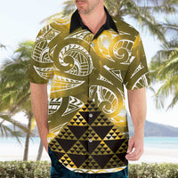 Matariki New Zealand Hawaiian Shirt NZ Niho Taniwha Maori New Year Yellow Galaxy LT14 - Polynesian Pride