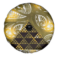 Matariki New Zealand Spare Tire Cover NZ Niho Taniwha Maori New Year Yellow Galaxy LT14 - Polynesian Pride