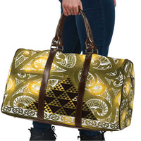 Matariki New Zealand Travel Bag NZ Niho Taniwha Maori New Year Yellow Galaxy LT14 - Polynesian Pride