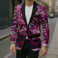 Matariki New Zealand Blazer NZ Niho Taniwha Maori New Year Pink Galaxy