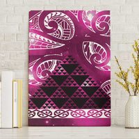 Matariki New Zealand Canvas Wall Art NZ Niho Taniwha Maori New Year Pink Galaxy