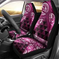 Matariki New Zealand Car Seat Cover NZ Niho Taniwha Maori New Year Pink Galaxy LT14 - Polynesian Pride