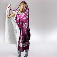 Matariki New Zealand Hooded Blanket NZ Niho Taniwha Maori New Year Pink Galaxy