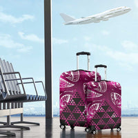 Matariki New Zealand Luggage Cover NZ Niho Taniwha Maori New Year Pink Galaxy LT14 - Polynesian Pride