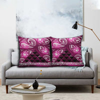 Matariki New Zealand Pillow Cover NZ Niho Taniwha Maori New Year Pink Galaxy