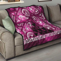 Matariki New Zealand Quilt NZ Niho Taniwha Maori New Year Pink Galaxy