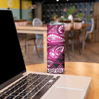 Matariki New Zealand Skinny Tumbler NZ Niho Taniwha Maori New Year Pink Galaxy LT14 - Polynesian Pride