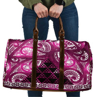 Matariki New Zealand Travel Bag NZ Niho Taniwha Maori New Year Pink Galaxy LT14 Pink - Polynesian Pride