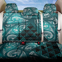 Matariki New Zealand Back Car Seat Cover NZ Niho Taniwha Maori New Year Cyan Galaxy LT14 One Size Cyan - Polynesian Pride