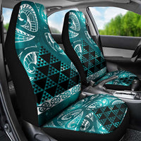 Matariki New Zealand Car Seat Cover NZ Niho Taniwha Maori New Year Cyan Galaxy LT14 - Polynesian Pride