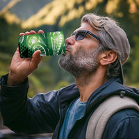 Matariki New Zealand 4 in 1 Can Cooler Tumbler NZ Niho Taniwha Maori New Year Green Galaxy LT14 - Polynesian Pride