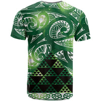Matariki New Zealand T Shirt NZ Niho Taniwha Maori New Year Green Galaxy LT14 - Polynesian Pride