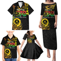 Personalised Vanuatu 678 Family Matching Puletasi and Hawaiian Shirt Proud To Be A Ni-Van LT14 - Polynesian Pride