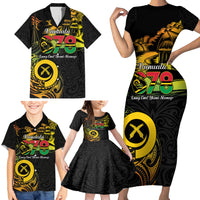 Personalised Vanuatu 678 Family Matching Short Sleeve Bodycon Dress and Hawaiian Shirt Proud To Be A Ni-Van LT14 - Polynesian Pride