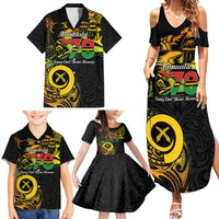 Personalised Vanuatu 678 Family Matching Summer Maxi Dress and Hawaiian Shirt Proud To Be A Ni-Van LT14 - Polynesian Pride
