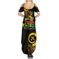 Personalised Vanuatu 678 Family Matching Summer Maxi Dress and Hawaiian Shirt Proud To Be A Ni-Van LT14 - Polynesian Pride