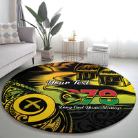 Personalised Vanuatu 678 Round Carpet Proud To Be A Ni-Van