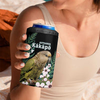 Personalised New Zealand Kakapo 4 in 1 Can Cooler Tumbler Aotearoa Fern With Manuka LT14 - Polynesian Pride