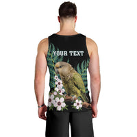 Personalised New Zealand Kakapo Men Tank Top Aotearoa Fern With Manuka LT14 - Polynesian Pride