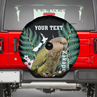 Personalised New Zealand Kakapo Spare Tire Cover Aotearoa Fern With Manuka LT14 - Polynesian Pride