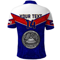 Custom American Samoa Football Polo Shirt Polynesian Sporty Style LT14 - Polynesian Pride