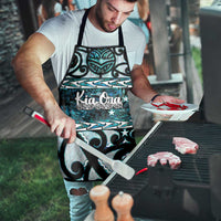 Kia Ora New Zealand Apron Aotearoa Proud Maori Paua Shell Silver Fern - Polynesian Pride