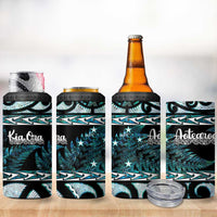 Kia Ora New Zealand 4 in 1 Can Cooler Tumbler Aotearoa Proud Maori Paua Shell Silver Fern LT14 - Polynesian Pride