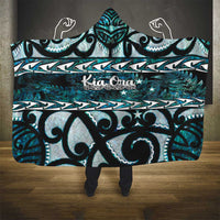 Kia Ora New Zealand Hooded Blanket Aotearoa Proud Maori Paua Shell Silver Fern LT14 - Polynesian Pride