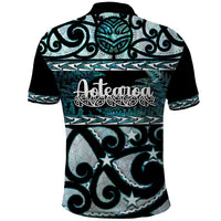 Kia Ora New Zealand Polo Shirt Aotearoa Proud Maori Paua Shell Silver Fern - Polynesian Pride