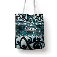 Kia Ora New Zealand Tote Bag Aotearoa Proud Maori Paua Shell Silver Fern LT14 - Polynesian Pride