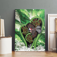 Piwakawaka New Zealand Christmas In July Canvas Wall Art NZ Aroha Koru Fern Marble Vibes LT14 - Polynesian Pride