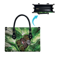 Piwakawaka New Zealand Christmas In July Leather Bag NZ Aroha Koru Fern Marble Vibes LT14 - Polynesian Pride