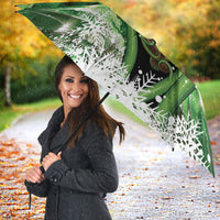 Piwakawaka New Zealand Christmas In July Umbrella NZ Aroha Koru Fern Marble Vibes LT14 - Polynesian Pride