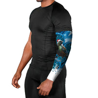 Tui Bird New Zealand Christmas In July Arm Sleeves NZ Aroha Koru Fern Marble Vibes LT14 - Polynesian Pride
