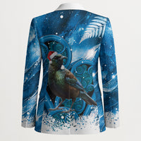 Tui Bird New Zealand Christmas In July Blazer NZ Aroha Koru Fern Marble Vibes LT14 - Polynesian Pride