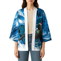 Tui Bird New Zealand Christmas In July Kimono NZ Aroha Koru Fern Marble Vibes LT14 - Polynesian Pride