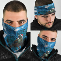 Tui Bird New Zealand Christmas In July Neck Gaiter NZ Aroha Koru Fern Marble Vibes LT14 - Polynesian Pride