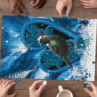 Tui Bird New Zealand Christmas In July Puzzle NZ Aroha Koru Fern Marble Vibes LT14 - Polynesian Pride