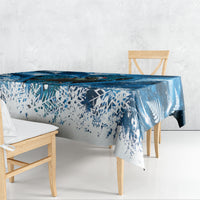 Tui Bird New Zealand Christmas In July Tablecloth NZ Aroha Koru Fern Marble Vibes LT14 - Polynesian Pride