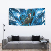 Tui Bird New Zealand Christmas In July Tapestry NZ Aroha Koru Fern Marble Vibes LT14 - Polynesian Pride