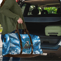 Tui Bird New Zealand Christmas In July Travel Bag NZ Aroha Koru Fern Marble Vibes LT14 - Polynesian Pride