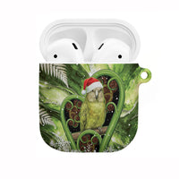 Kakapo New Zealand Christmas In July AirPods Case NZ Aroha Koru Fern Marble Vibes LT14 Green - Polynesian Pride