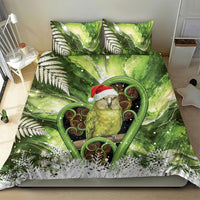 Kakapo New Zealand Christmas In July Bedding Set NZ Aroha Koru Fern Marble Vibes LT14 - Polynesian Pride