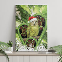 Kakapo New Zealand Christmas In July Canvas Wall Art NZ Aroha Koru Fern Marble Vibes LT14 - Polynesian Pride