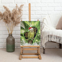 Kakapo New Zealand Christmas In July Canvas Wall Art NZ Aroha Koru Fern Marble Vibes LT14 - Polynesian Pride