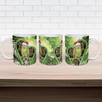 Kakapo New Zealand Christmas In July Ceramic Mug NZ Aroha Koru Fern Marble Vibes LT14 - Polynesian Pride