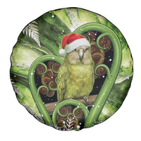 Kakapo New Zealand Christmas In July Spare Tire Cover NZ Aroha Koru Fern Marble Vibes LT14 - Polynesian Pride