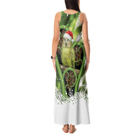 Kakapo New Zealand Christmas In July Tank Maxi Dress NZ Aroha Koru Fern Marble Vibes LT14 - Polynesian Pride